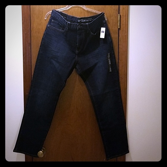 gap athletic stretch jeans